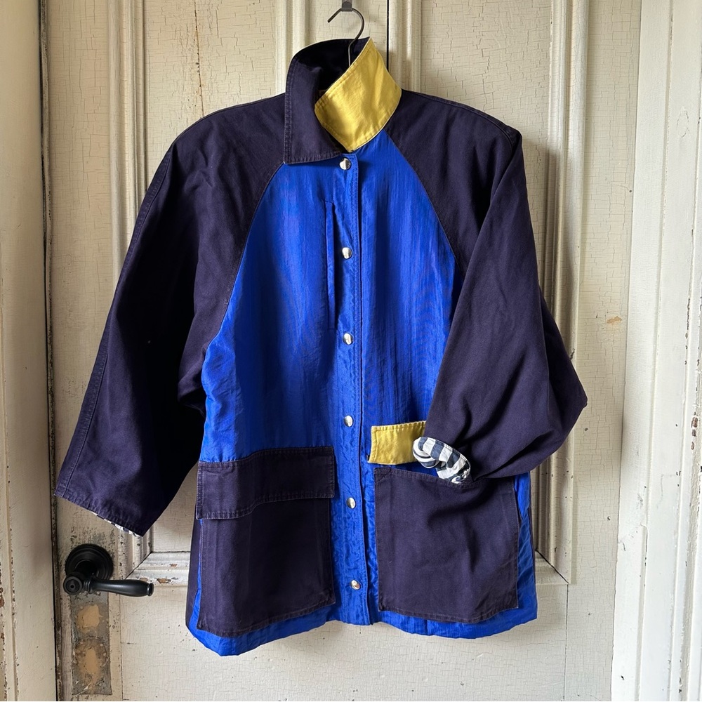 -VINTAGE COLOUR BLOCK JACKET-